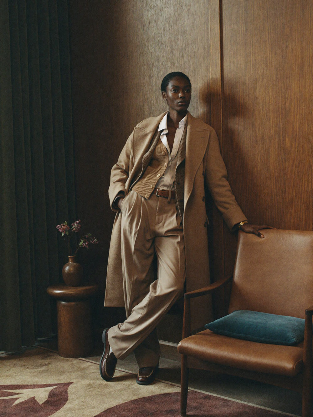 Editorial campaign visual — model portrait